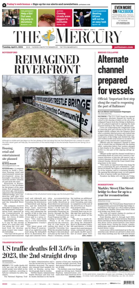 Cover of The Mercury (Pottstown, PA)