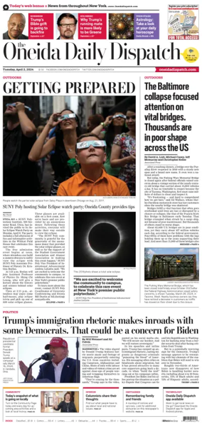 Cover of The Oneida Daily Dispatch (Oneida, NY)