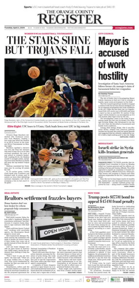 Cover of The Orange County Register