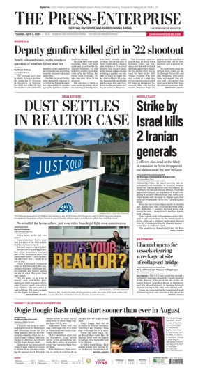 Cover of The Riverside Press-Enterprise