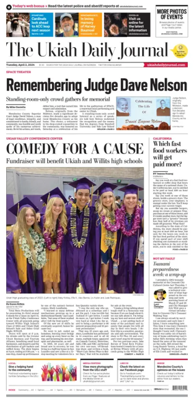 Cover of The Ukiah Daily Journal