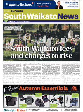 Cover of South Waikato News
