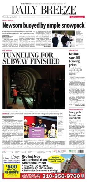 Cover of Daily Breeze (Torrance)