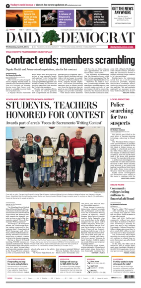 Cover of Daily Democrat (Woodland)