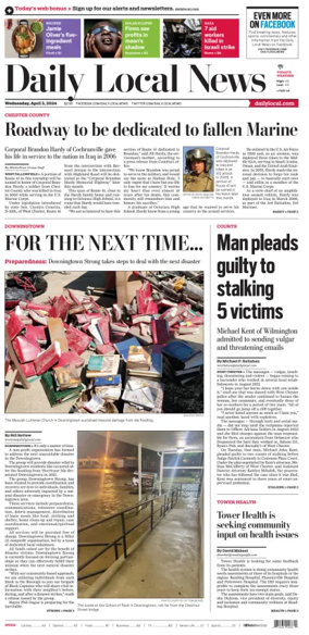 Cover of Daily Local News (West Chester, PA)