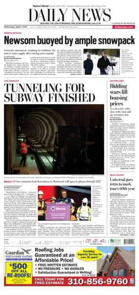 Cover of Daily News (Los Angeles)