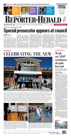 Cover of Loveland Reporter-Herald