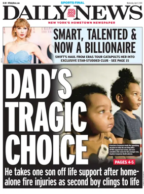 Cover of New York Daily News