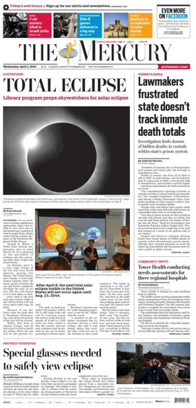 Cover of The Mercury (Pottstown, PA)