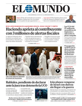 Cover of El Mundo Primera Edición Int