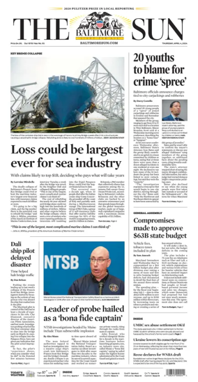 Cover of Baltimore Sun