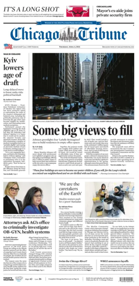 Cover of Chicago Tribune