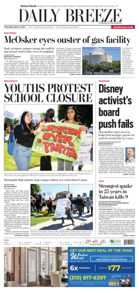 Cover of Daily Breeze (Torrance)