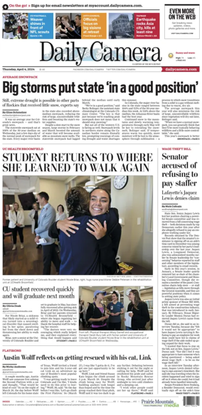 Cover of Daily Camera (Boulder)