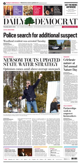 Cover of Daily Democrat (Woodland)