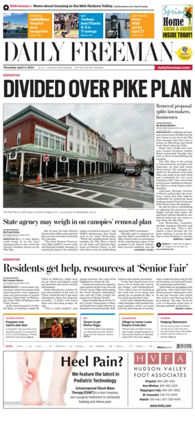 Cover of Daily Freeman (Kingston, NY)