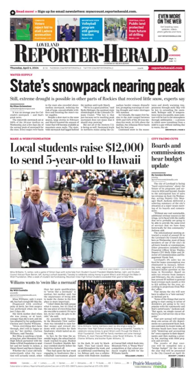 Cover of Loveland Reporter-Herald