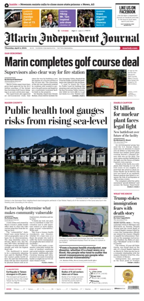 Cover of Marin Independent Journal