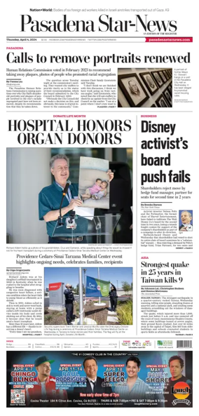 Cover of Pasadena Star-News