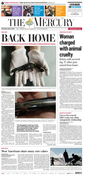 Cover of The Mercury (Pottstown, PA)