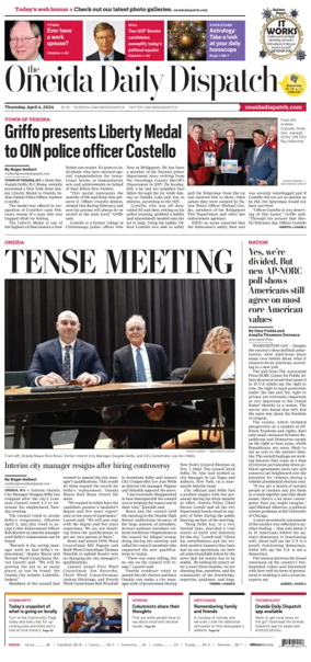 Cover of The Oneida Daily Dispatch (Oneida, NY)