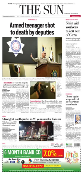 Cover of The Sun (San Bernardino)