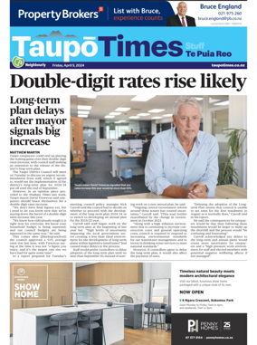 Cover of Taupo Times