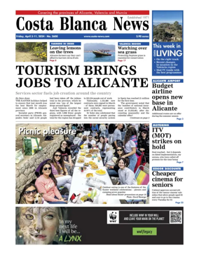 Cover of Costa Blanca News (North Edition)  