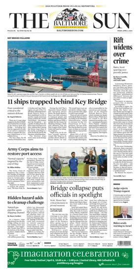 Cover of Baltimore Sun