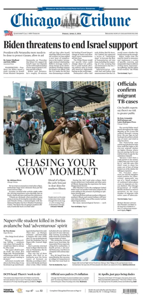Cover of Chicago Tribune