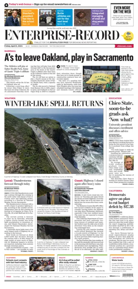 Cover of Enterprise-Record (Chico)