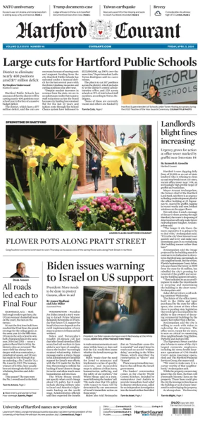 Cover of Hartford Courant