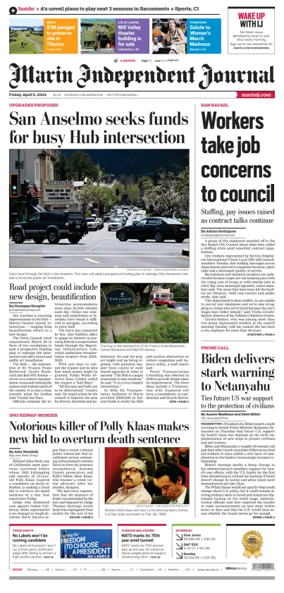 Cover of Marin Independent Journal