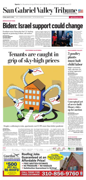 Cover of San Gabriel Valley Tribune