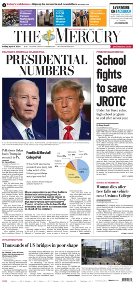 Cover of The Mercury (Pottstown, PA)