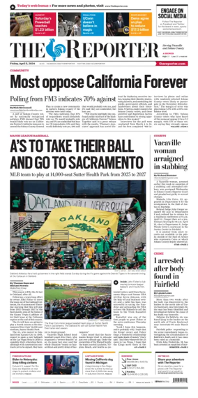 Cover of The Reporter (Vacaville)