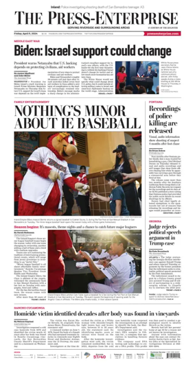 Cover of The Riverside Press-Enterprise