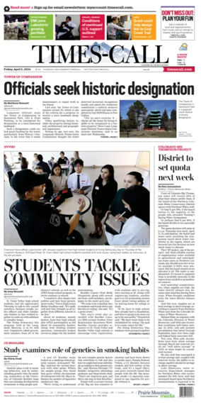 Cover of Times-Call (Longmont)