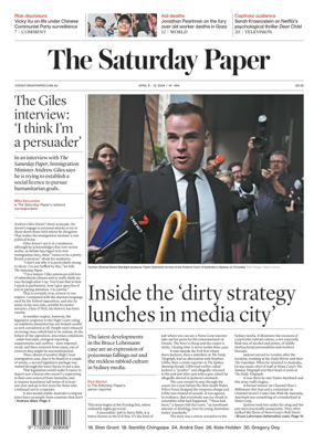 Cover of The Saturday Paper