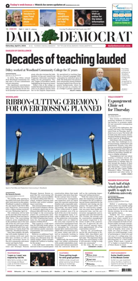 Cover of Daily Democrat (Woodland)