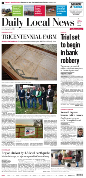Cover of Daily Local News (West Chester, PA)