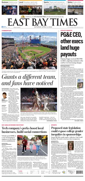 Cover of East Bay Times