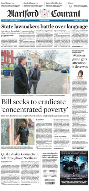 Cover of Hartford Courant