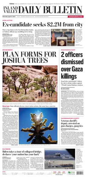 Cover of Inland Valley Daily Bulletin