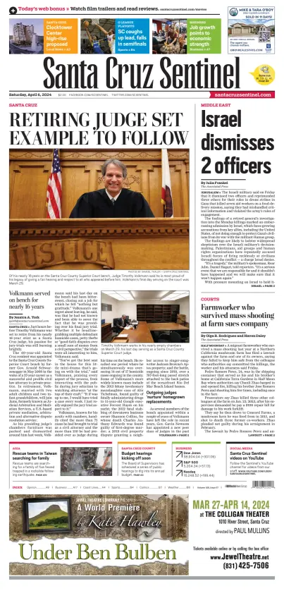 Cover of Santa Cruz Sentinel