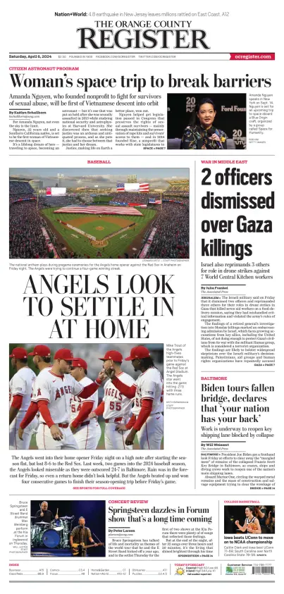 Cover of The Orange County Register