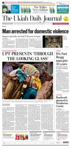 Cover of The Ukiah Daily Journal