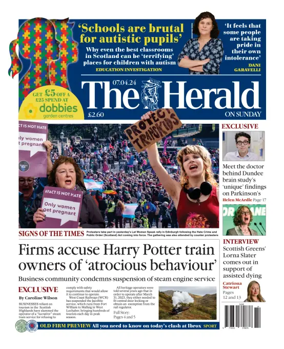 Cover of Sunday Herald