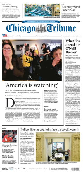 Cover of Chicago Tribune (Sunday)