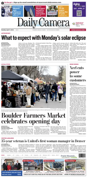 Cover of Daily Camera (Boulder)